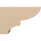 Ekena Millwork 5"W x 15"D x 10"H Classic Ridgewood Rough Cedar Woodgrain TimberThane Corbel, Primed Tan CORUR05X15X10RIDRCPR - alternate 4